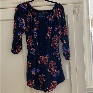 Floral Off the Shoulder Romper